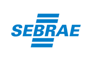 a blue and black logo