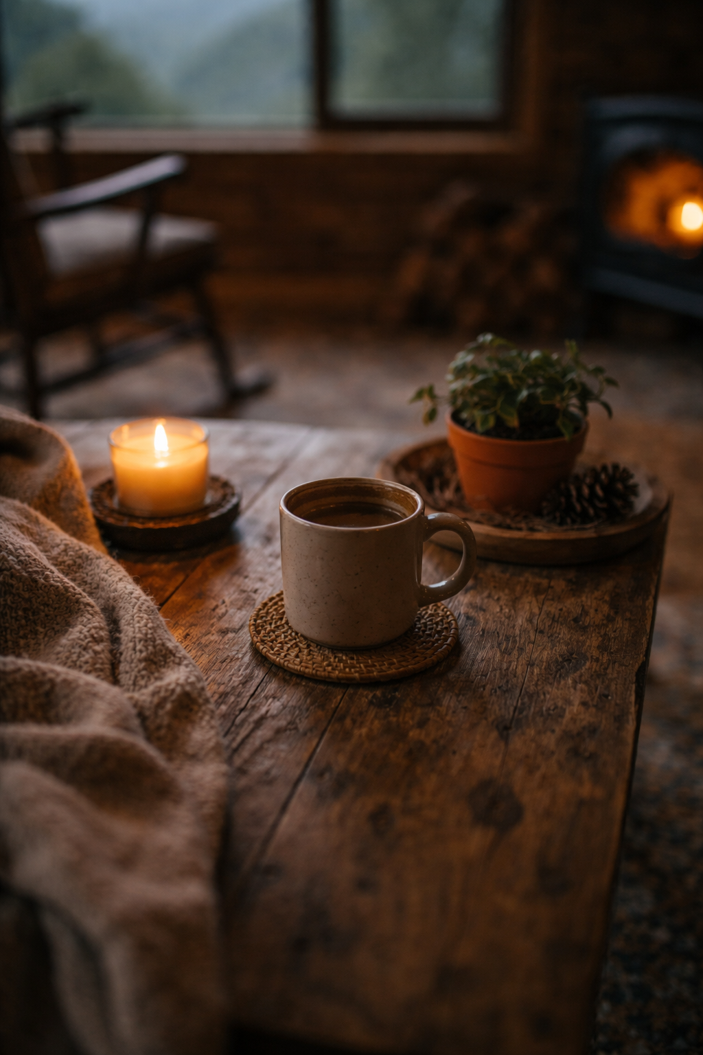 Café no chalé